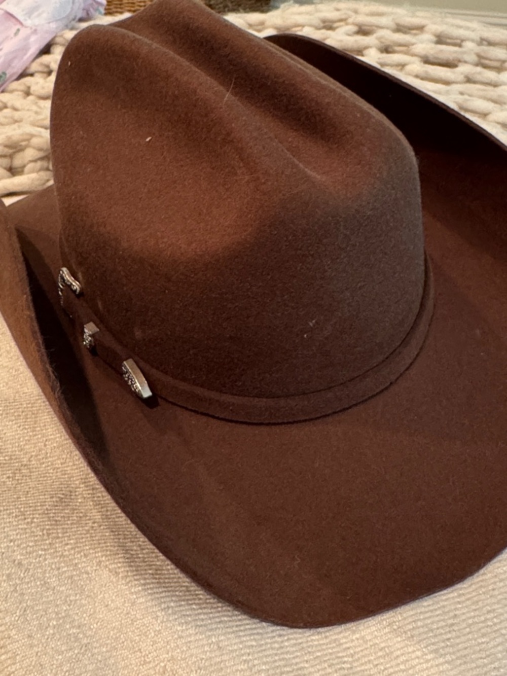 Anthropologie Brown Felt Western Hat